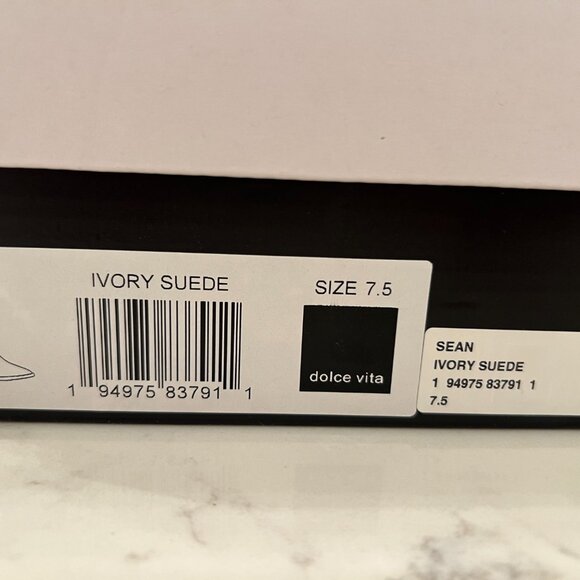 Dolce Vita “Sean” Ivory Suede Western Bootie – Size 7.5 - Worn Once - Picture 4 of 5